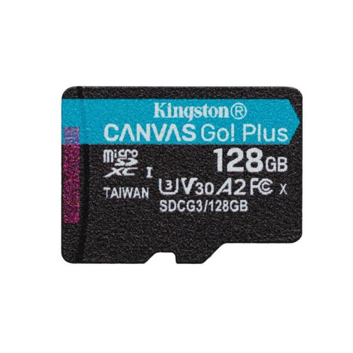 KINGSTON 128GB microSDHC Canvas Go! Plus 170R / 100W U3 UHS-I V30